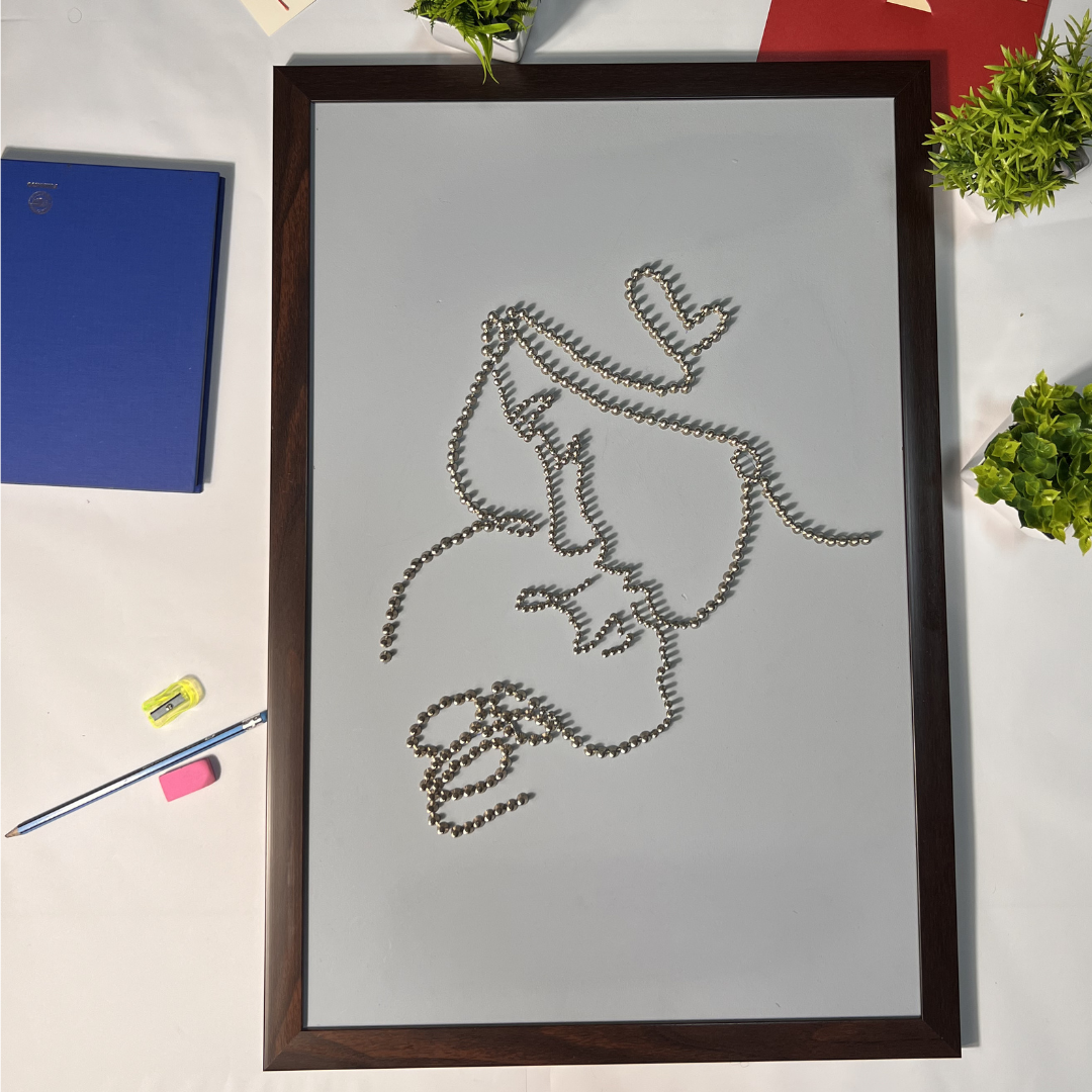 Hand made Screw art, Mother love screw Art For Living Hall Wall 60x40 cm