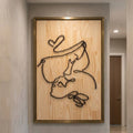 Hand made Screw art on Wood, Mother love screw Art For Living Hall