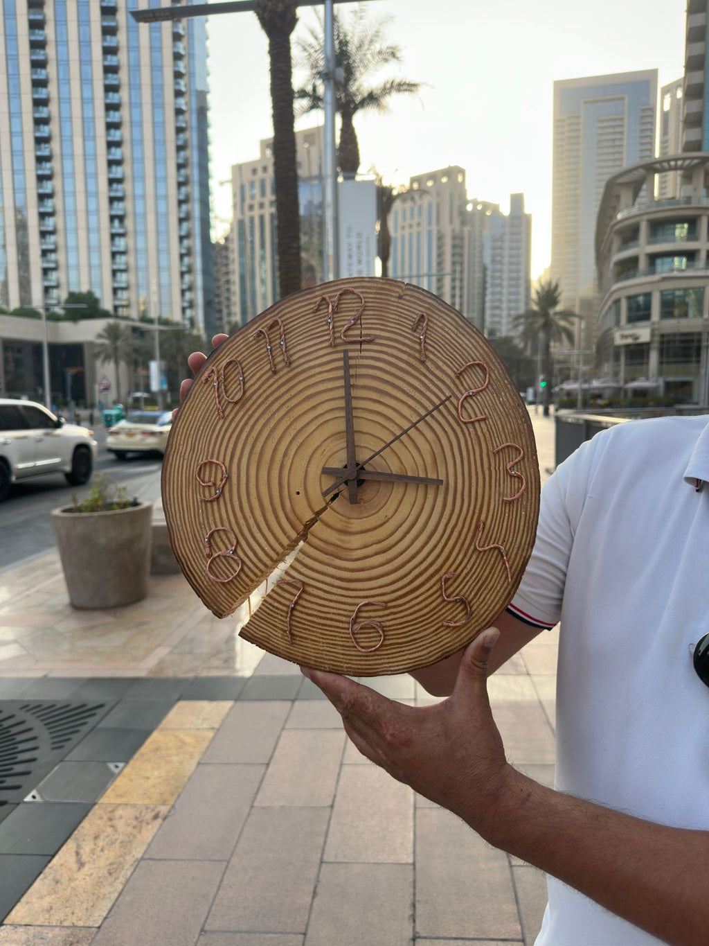 Handmade Pine Wooden Wall Clock For Wall Decor