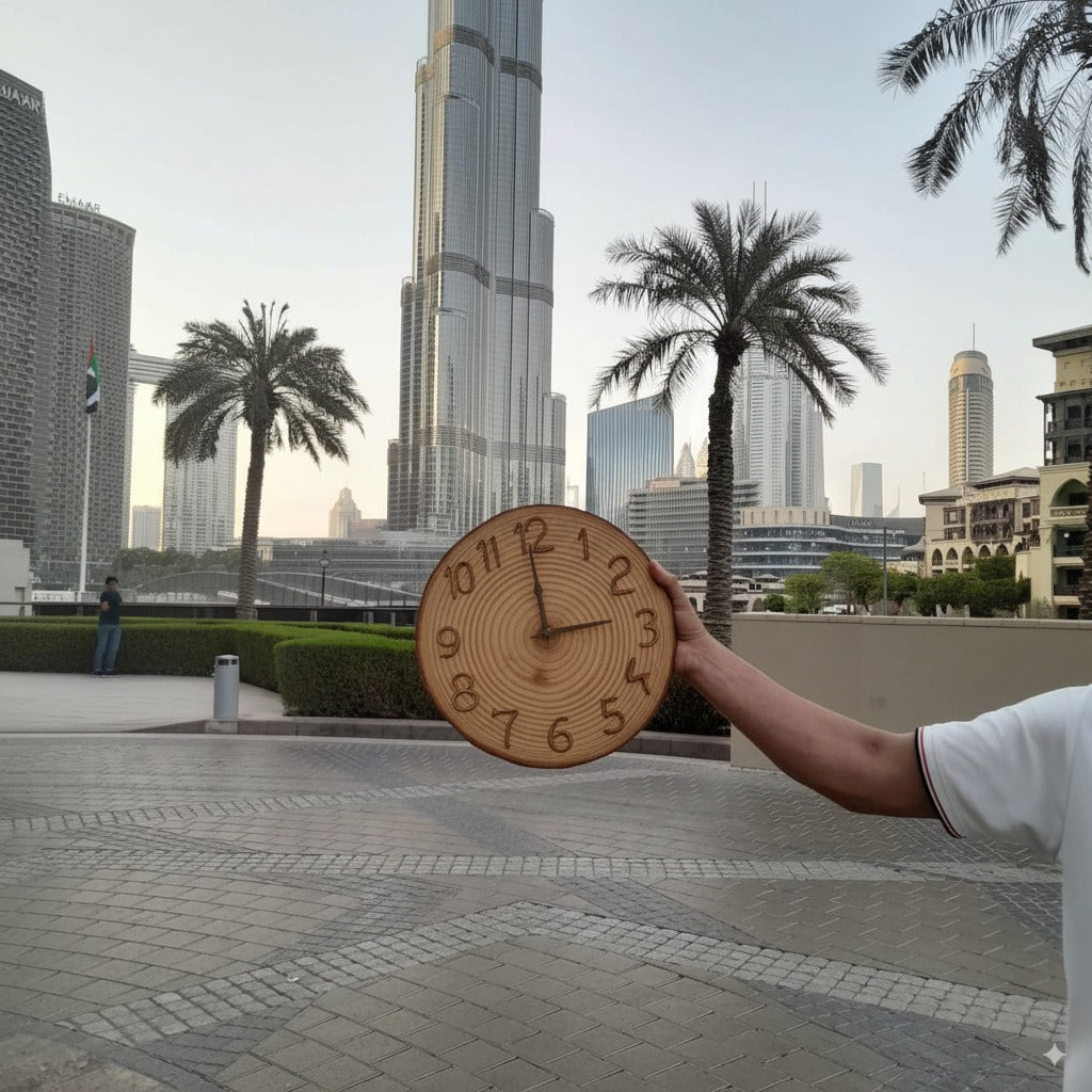 wooden wall clock

