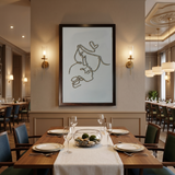 Hand made Screw art, Mother love screw Art For Living Hall Wall 60x40 cm