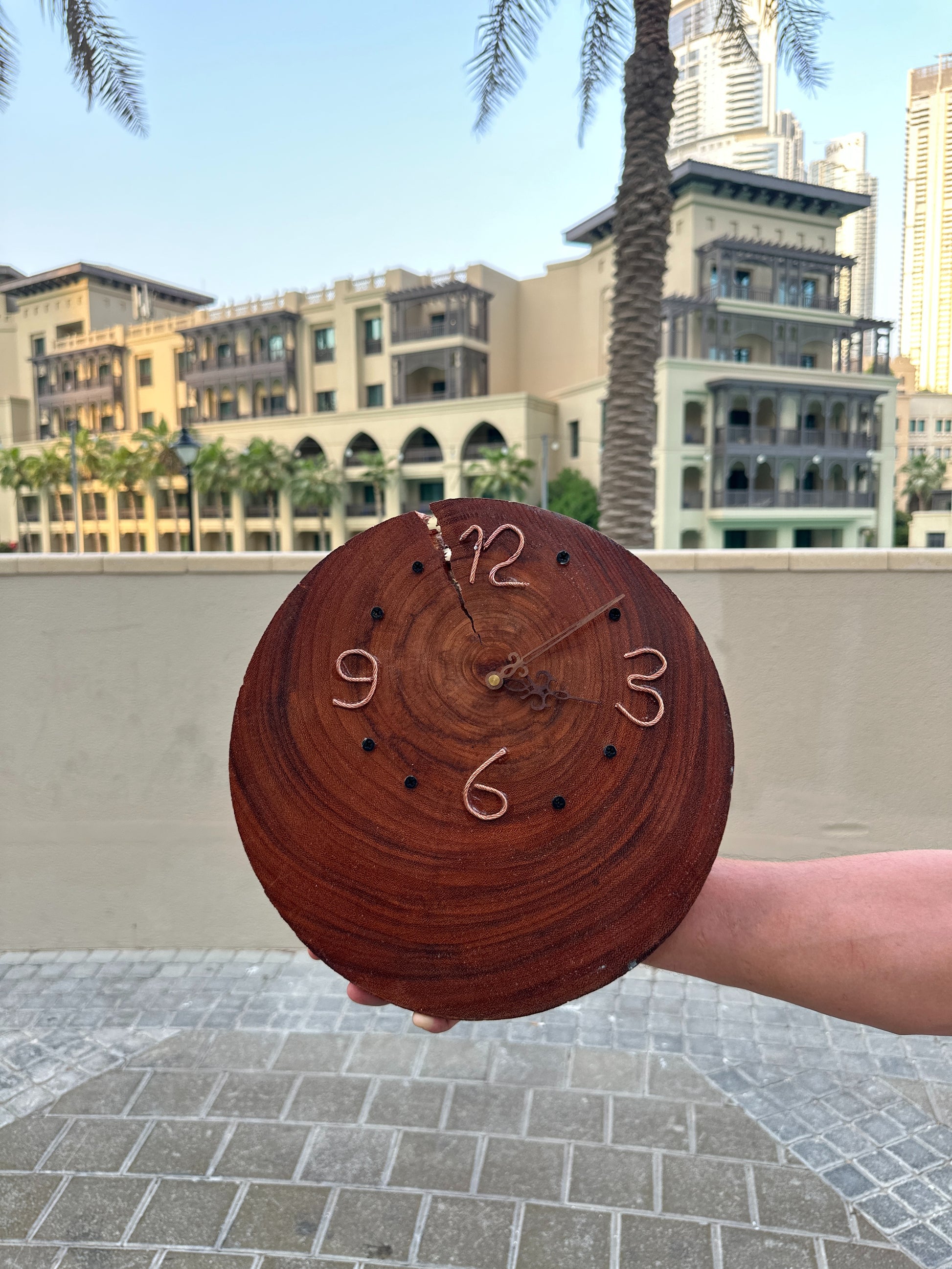 Hand Made Hard Wooden Wall Clcok