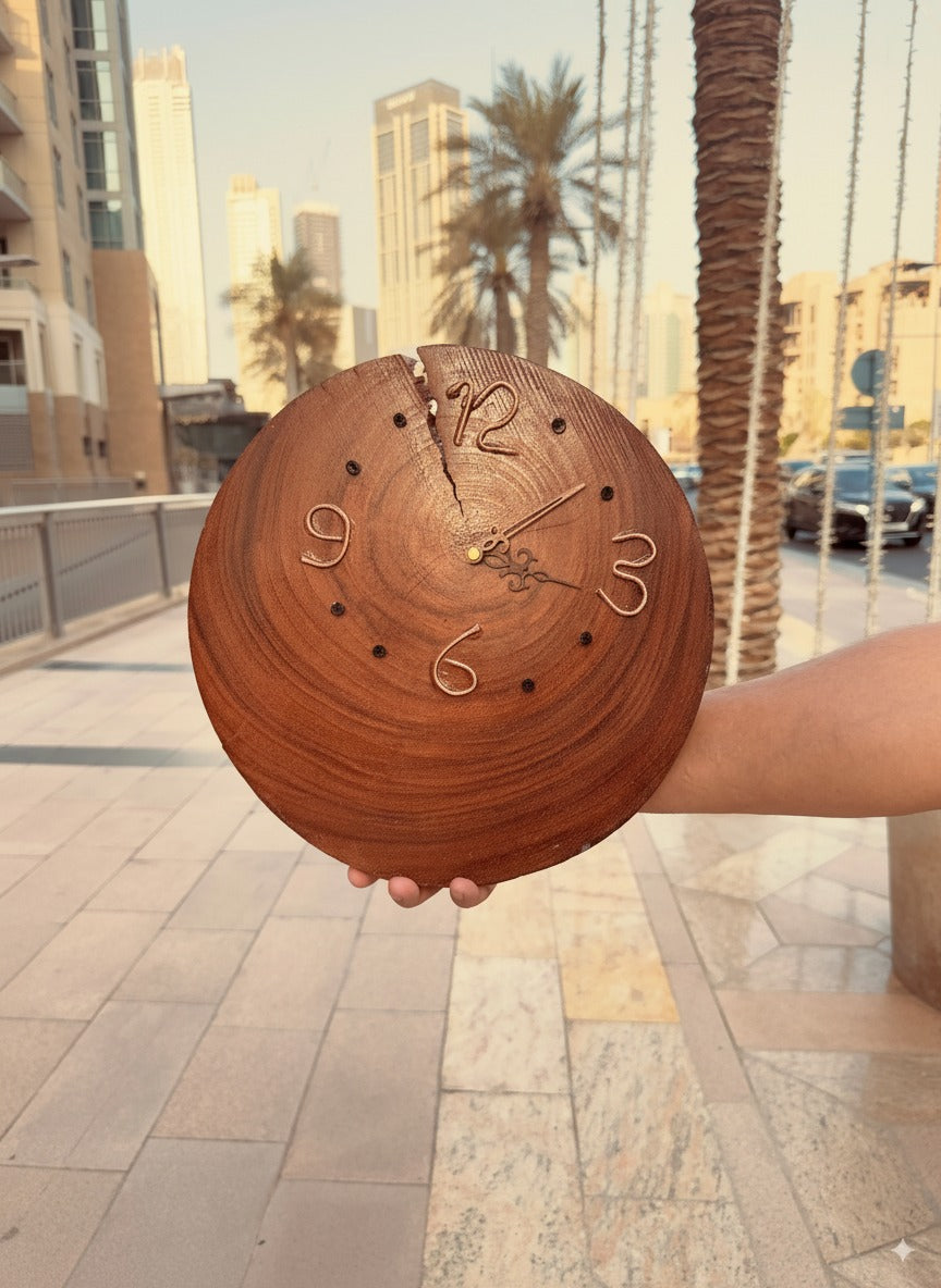 Hand Made Hard Wooden Wall Clcok