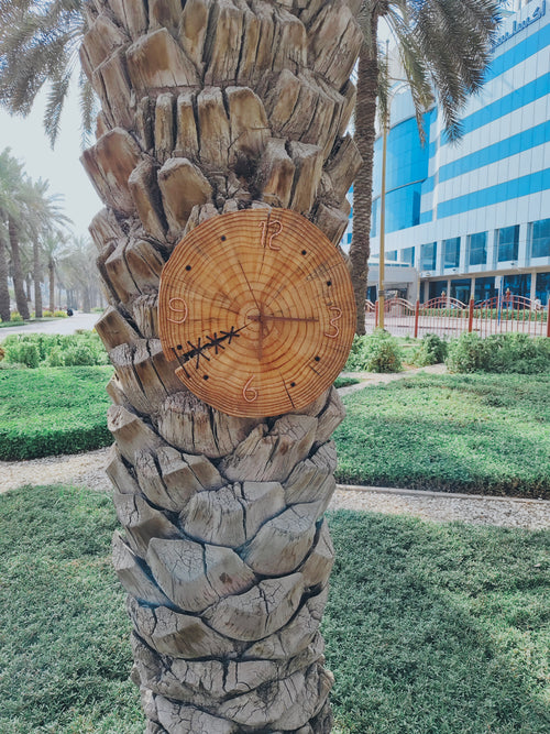 Handmade wooden wall clock 14 inch